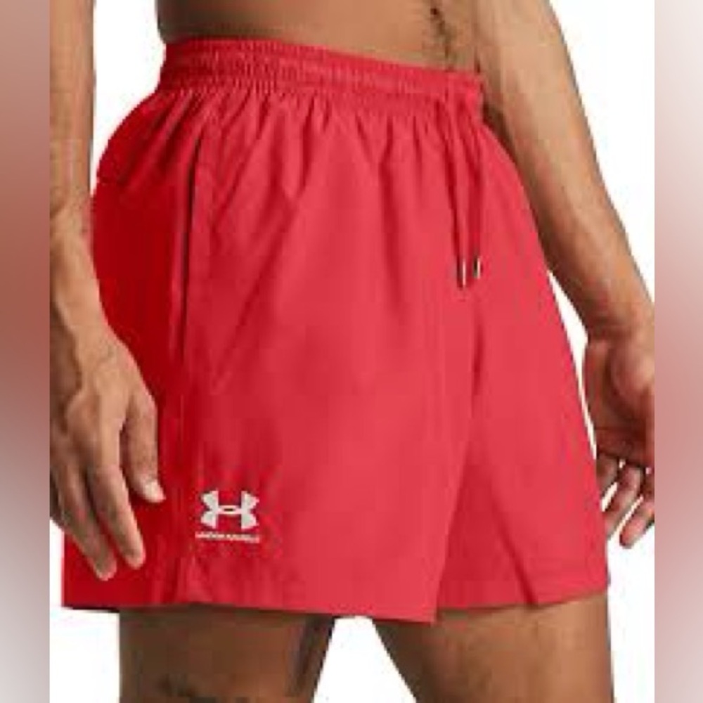 Under Armour essential volley shorts red loose fit men’s size small new with tag